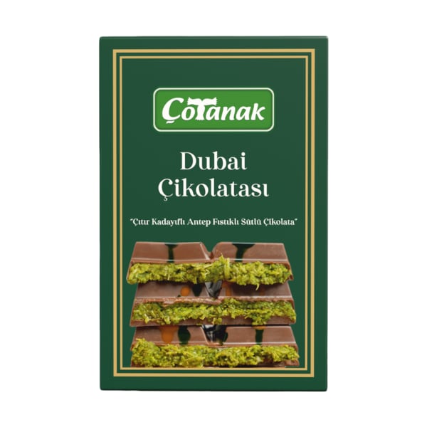 Cotanak Dubai Chocolate (Çotanak Dubai Çikolatası) 6.3 oz (180 G)