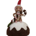 Creative Co-op Handmade Wool Felt Mouse