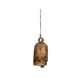 Creative Co-op Metal Bell on Jute Rope with Star Cut-Outs