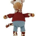 Creative Co-op Plush Animal in Clothes