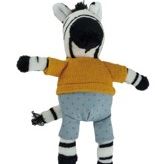 Creative Co-op Plush Animal in Clothes