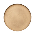 Creative Co-op Round Decorative Textured Metal Tray 12" - Gold Finish