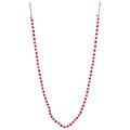 Creative Co-op Seasonal Wool Felt Ball Garland - 72" - Red and White