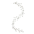 Creative Co-op Star Shaped Garland with Glitter