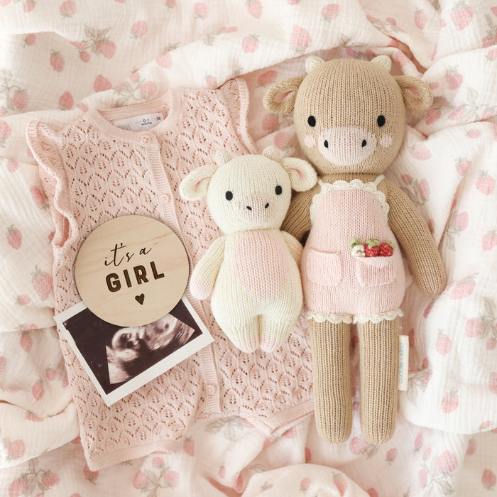 Cuddle and Kind Ava the Cow - Powder Pink