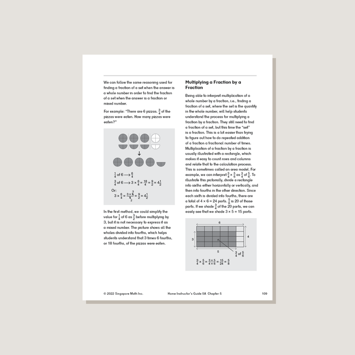 Sample page from Dimensions Math