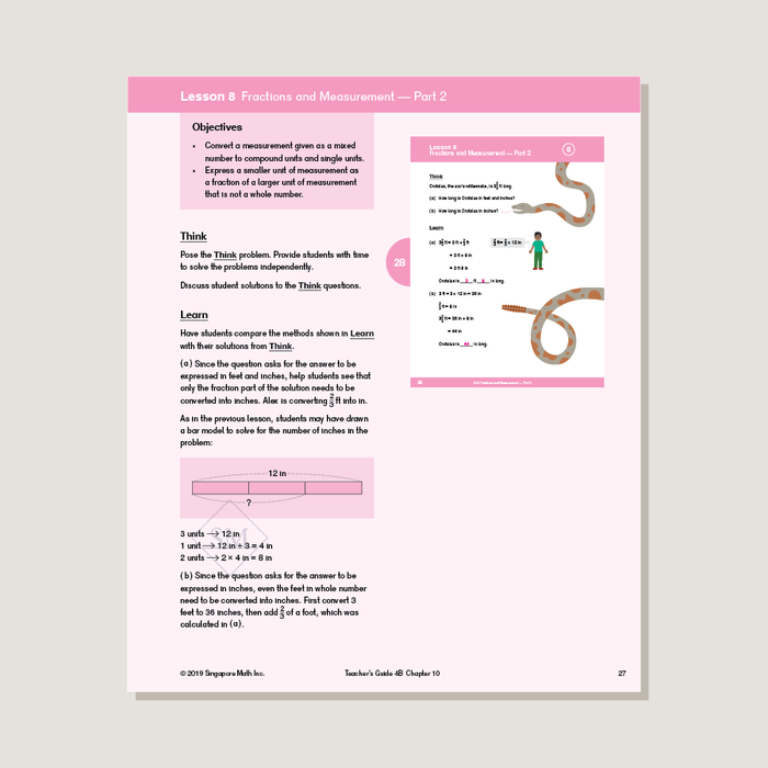 Dimensions Math Teacher's Guide 4B - Blemished