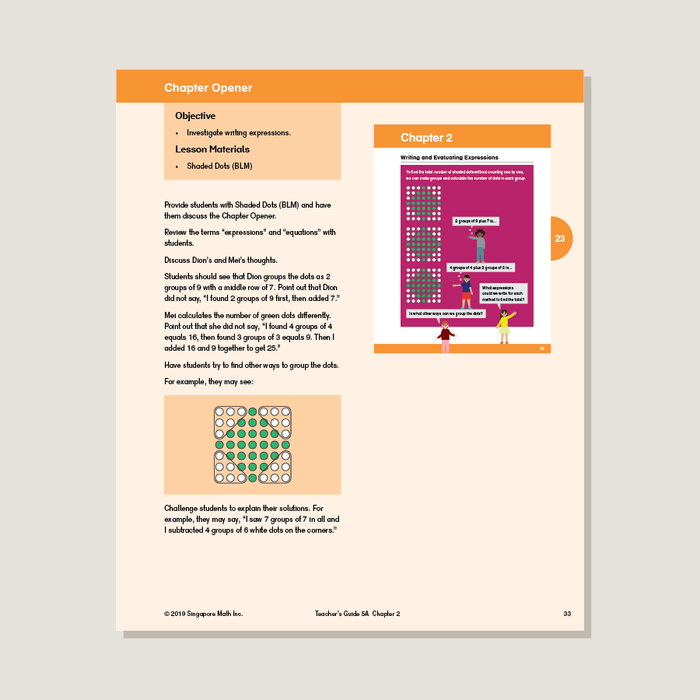 Dimensions Math Teacher's Guide 5A - Blemished
