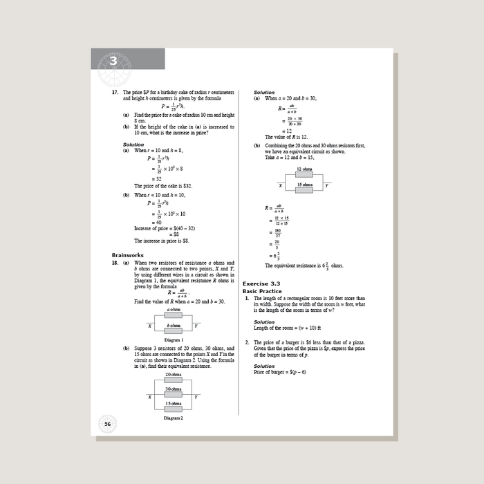 Dimensions Math Teaching Notes and Solutions 7A - Blemished