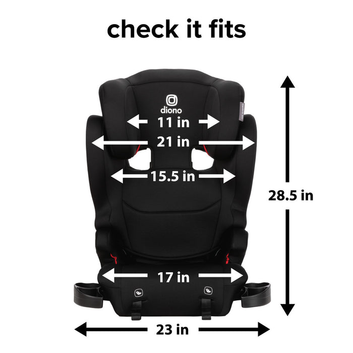 Diono Cambria 2XT Booster Car Seat - Black Storm