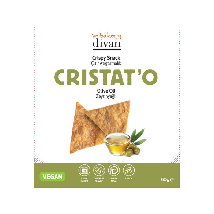 Divan Olive Oil Baked Cracker is a deliciously crisp snack made with traditional Turkish lavash bread and enriched with 13% olive oil.