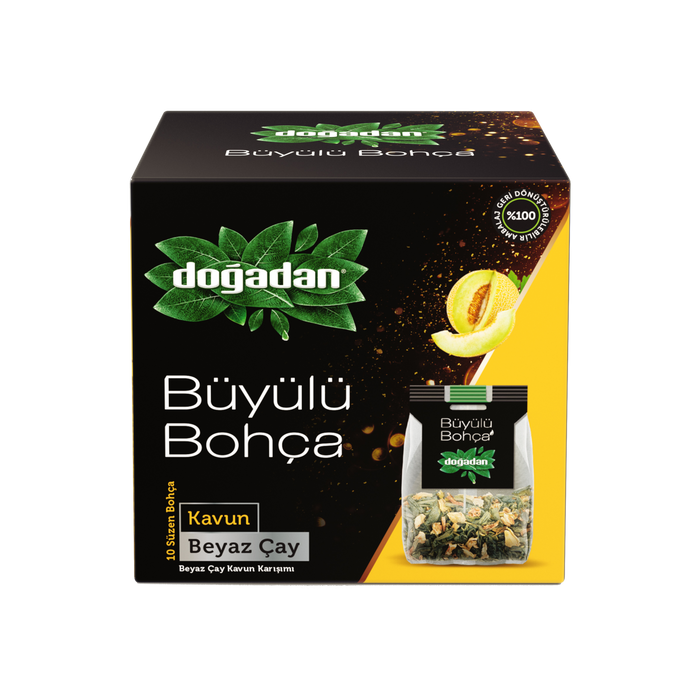 Doğadan Magical Pouch White Tea with Melon (Kavun Beyaz Çay) 10 Pack 0.42 oz (12 g)