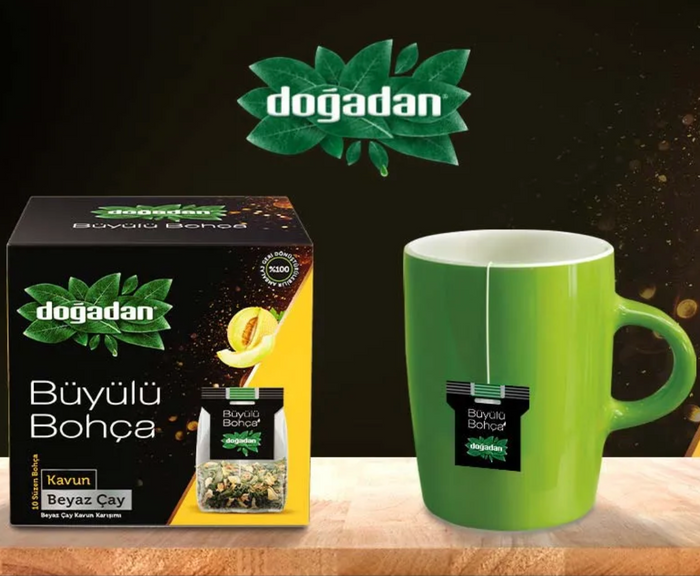 Doğadan Magical Pouch White Tea with Melon (Kavun Beyaz Çay) 10 Pack 0.42 oz (12 g)