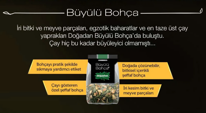 Doğadan Magical Pouch White Tea with Melon (Kavun Beyaz Çay) 10 Pack 0.42 oz (12 g)