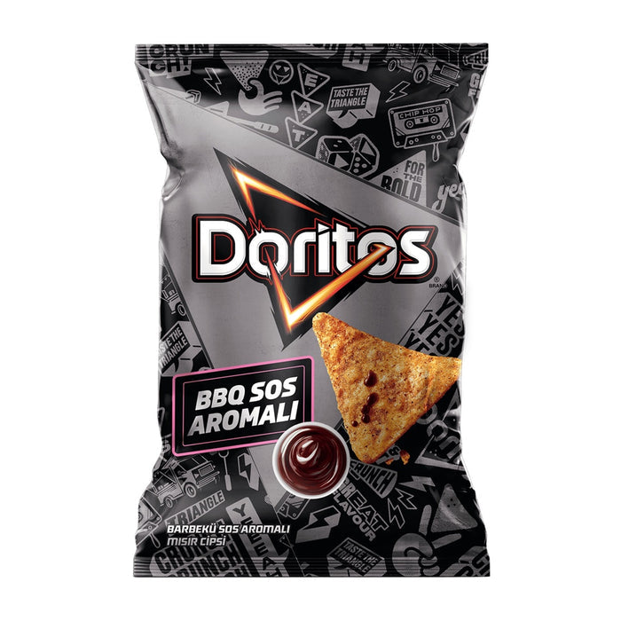 Experience the bold, smoky taste of Doritos Barbecue Sauce Flavored Corn Chips, straight from Türkiye.