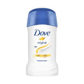 Dove deodorant stick on a white background