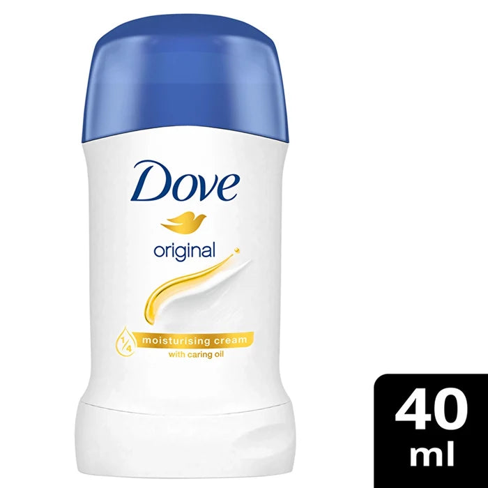 Dove deodorant stick 40 ml on a white background