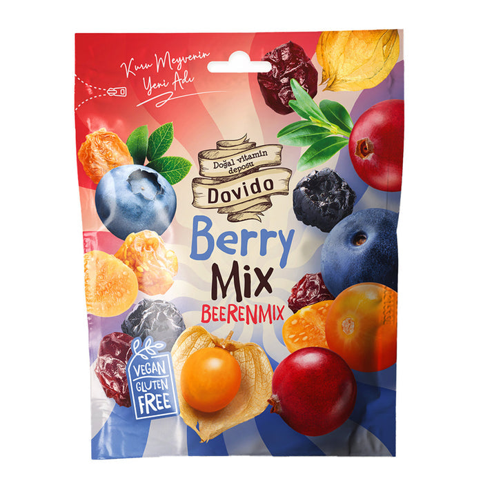 Experience the vibrant taste of nature with Dovido Berry Mix 3.5 oz (100 g), a delicious blend of dr