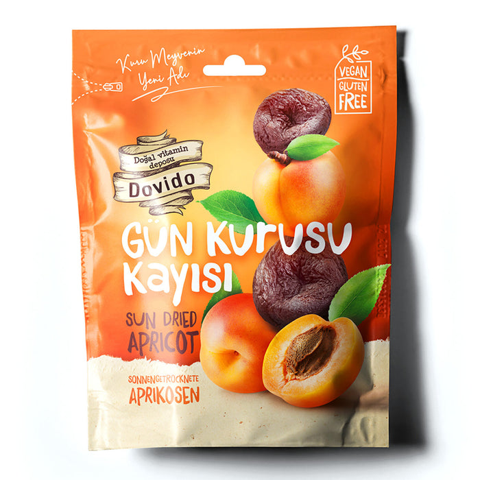 Dovido Sun-Dried Apricots bring the rich taste of naturally dried apricots from Türkiye straight to your pantry.
