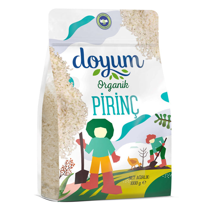 Discover the clean taste of Doyum Organic Rice, sourced from certified organic farms in Türkiye. Thi