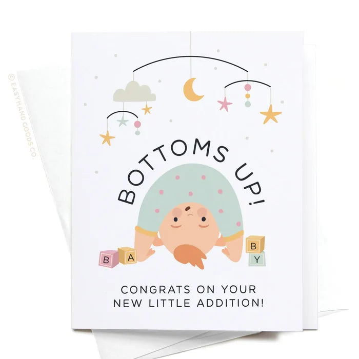 Easyhand Goods Bottoms Up Baby Greeting Card