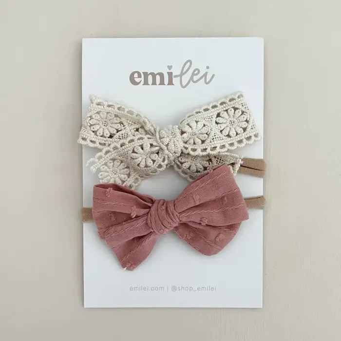 Cream Lace / Pink