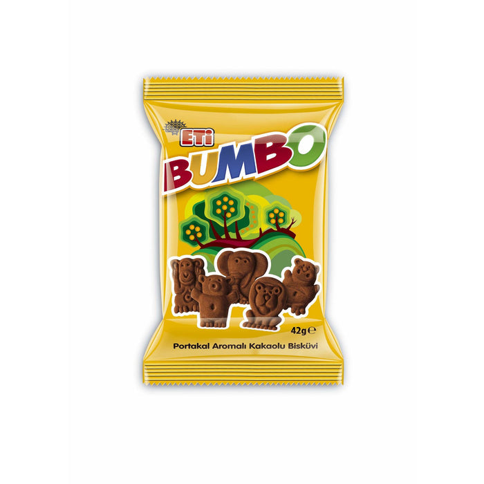 Eti Bumbo Chocolate Biscuit with Orange Flavor 1.5 oz (42 G) Pack of 24