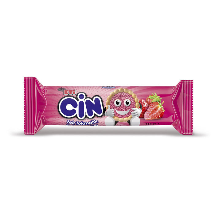 Eti Cin Strawberry Mini Biscuits 4.02 oz (114 G)- Cover Photo
