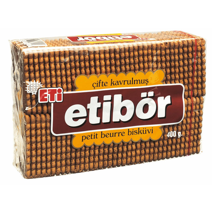 Eti Etibor Double Roasted Tea Biscuit offers the perfect balance of crispness and flavor, crafted wi