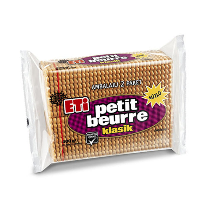 Eti Petit Beurre Tea Biscuit is a classic Turkish snack that brings the comforting taste of traditio