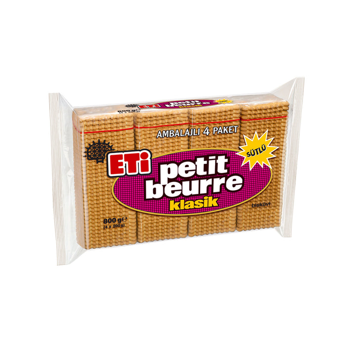 Eti Petit Beurre Tea Biscuit is a timeless favorite from Türkiye, offering a classic buttery flavor and crisp texture that pairs perfectly with tea, coffee, or milk.