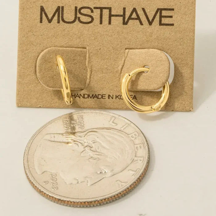Fame Mini Huggie Earrings