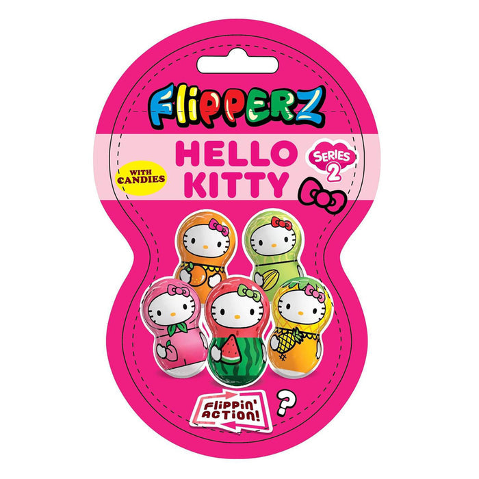 Bring a burst of fruity fun to snack time with Flipperz Hello Kitty Fruit Flavored Candy.