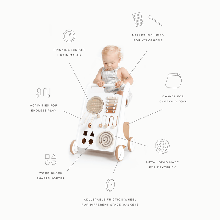 Toddler pushing Gathre Activity Walker