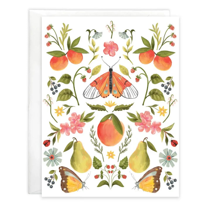GINA B DESIGNS Boxed/Packaged Blank Note - Fresh & Fruitful