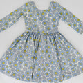 Good Apples Kids 3/4 Sleeve Twirl Dress - Periwinkle Meadow