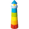 HABA USA Lighthouse Wooden Rainbow Stacker