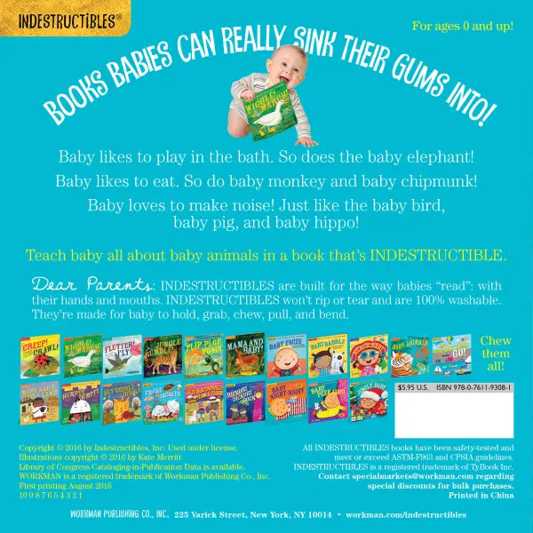 Hachette Book Group Indestructibles: Baby Animals