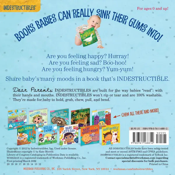 Hachette Book Group Indestructibles: Baby Faces Book of Emotions