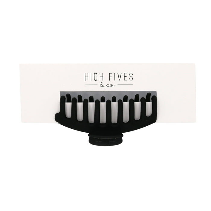 High Fives Women's Classic Claw Clip - Large - Black