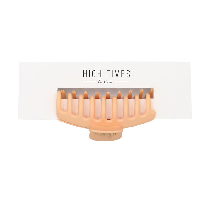 High Fives Women's Classic Claw Clip - Large - Pale Peach