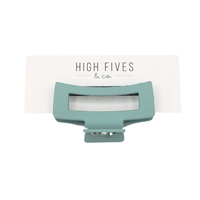 High Fives Women's Rectangle Claw Clip - Medium - Pastel Blue