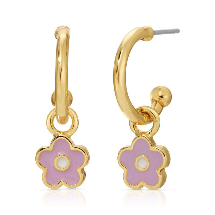 Hoops with Drop - Flower - FLOWER - Rebel Villa