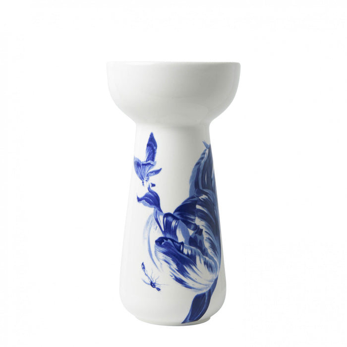 Hyacinth Vase Tall Tulip Delfts Blue