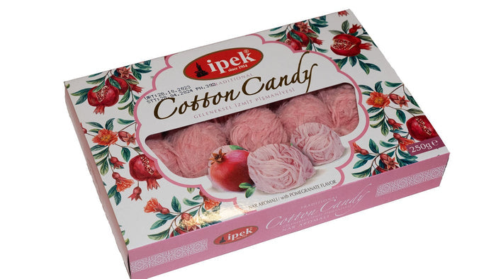 Ipek Pismaniye Turkish Cotton Candy Pomegranate Flavor 8.8 oz (250 g)