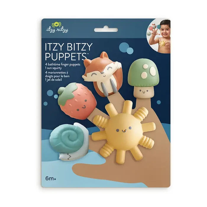 Itzy Ritzy Itzy Bitzy Puppets - Bath + Storytelling Toys