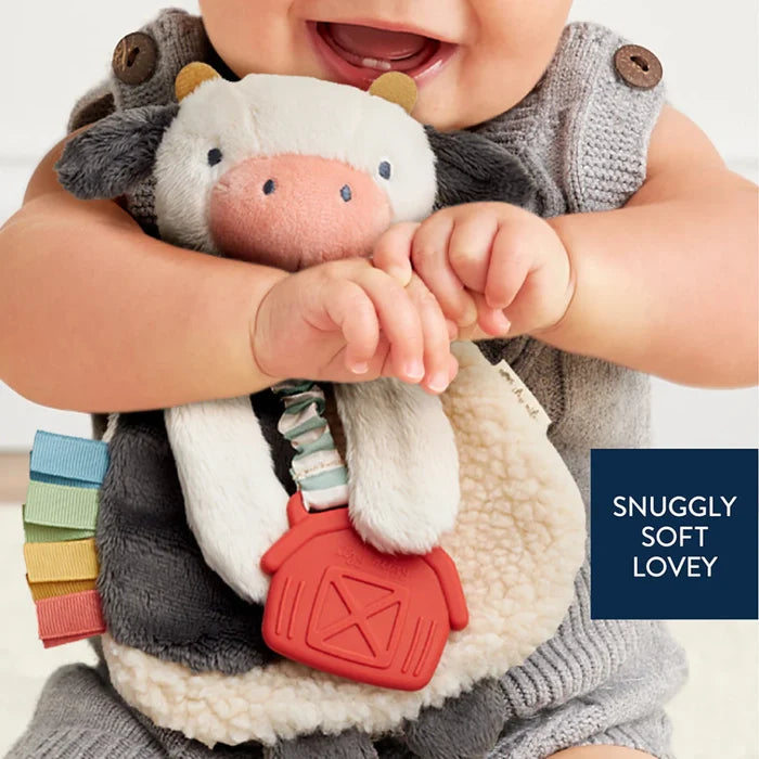 Itzy Ritzy Itzy Lovey Plush And Teether Toy - Carmen the Cow