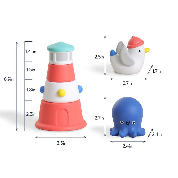Itzy Ritzy Itzy Stack & Squirt Bath + Water Toy