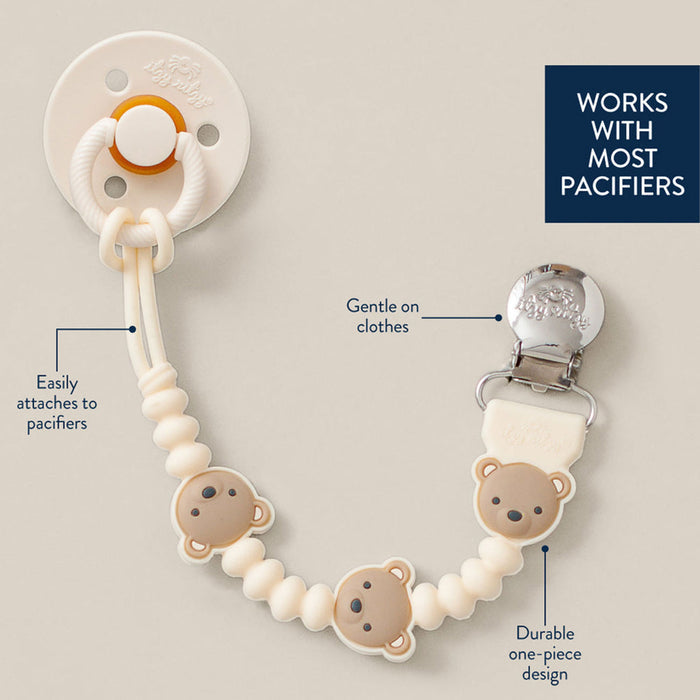 Itzy Ritzy Sweetie Strap Plus - Theo the Bear