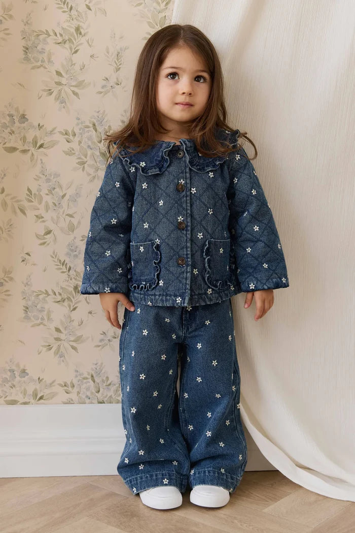Jamie Kay Amandine Pant - Josie Floral Denim